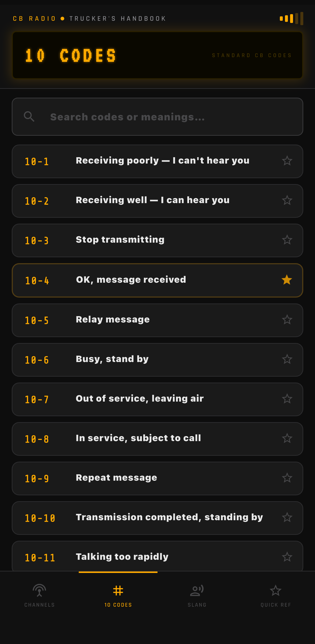 CB Radio – Trucker's Handbook